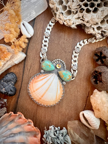 Seaside Sunset Statement Necklace
