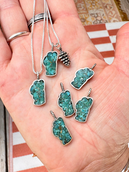 Turquoise Tahoe Charm Necklace