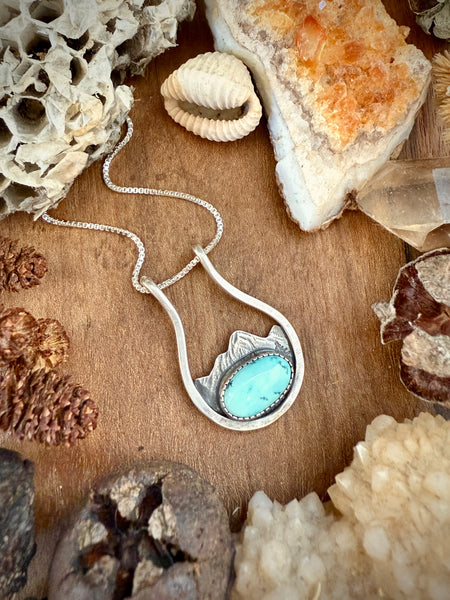 Ring Keeper Necklace•Blue Gem Turquoise