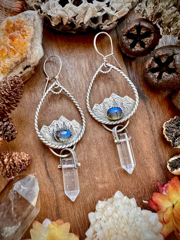 Labradorite Icicle Dangles