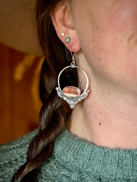 Autumn Skies Lace Hoops