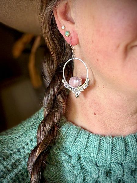 Pumpkin Spice Lace Hoops