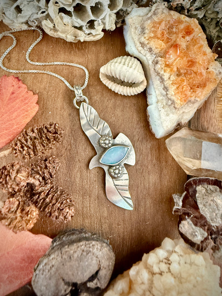 Hawk Necklace-Opal