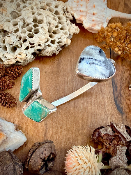 Arrow Wrap Cuff-White Buffalo