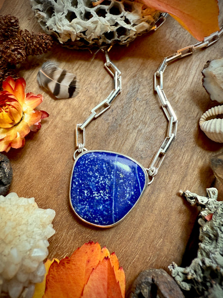 Lapis Chunky Necklace