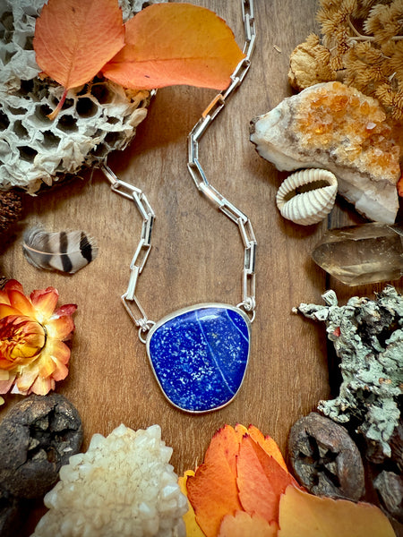 Lapis Chunky Necklace