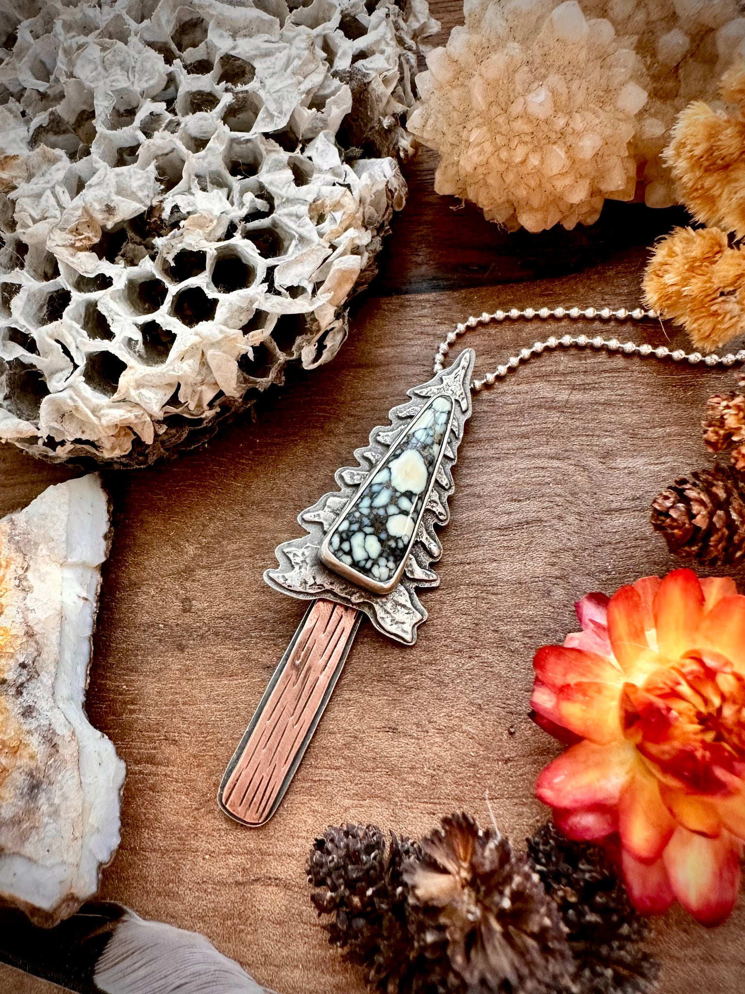 Poseidon Dancing Pine Pendant