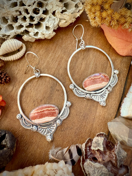 Autumn Skies Lace Hoops
