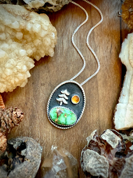 Pine Shadow Box-Sonoran Turquoise 2