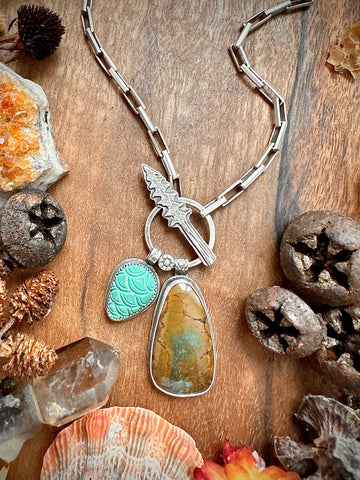 Tree Toggle Charm Necklace