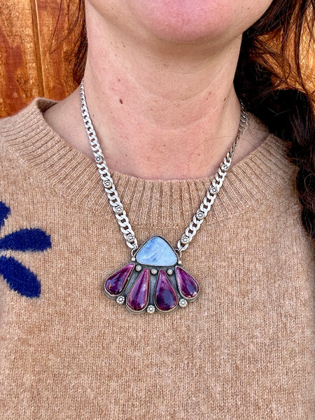 Daisy cluster necklace