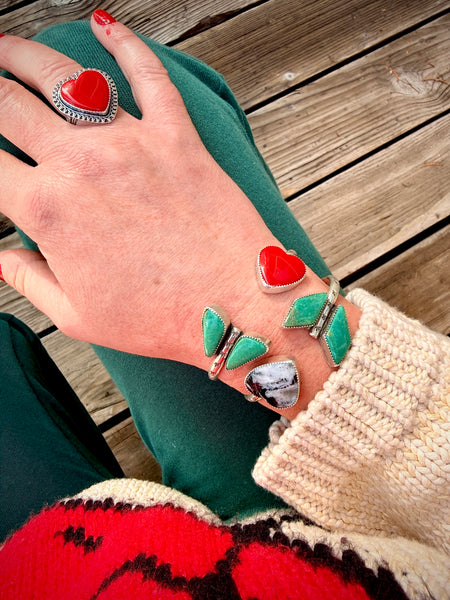 Arrow Wrap Cuff-White Buffalo