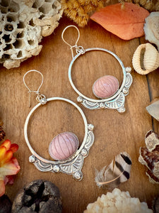 Pumpkin Spice Lace Hoops