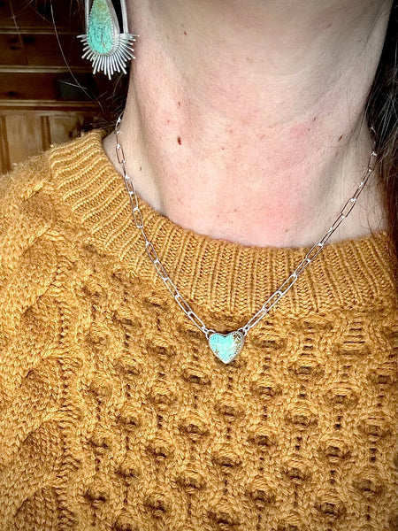 Kindred Hearts Silver Paperclip Chain Necklace