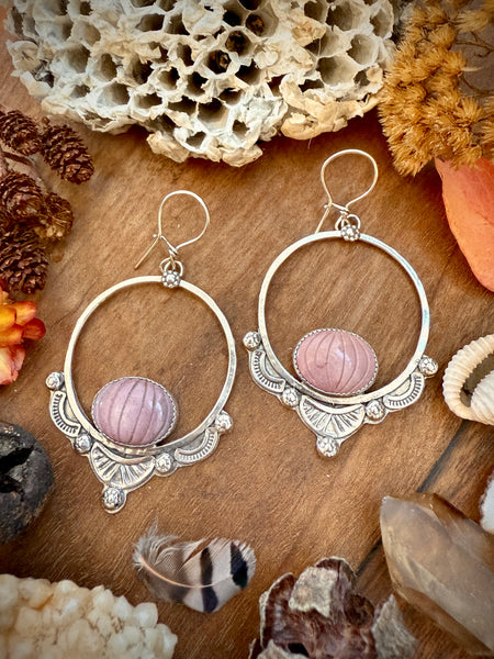 Pumpkin Spice Lace Hoops
