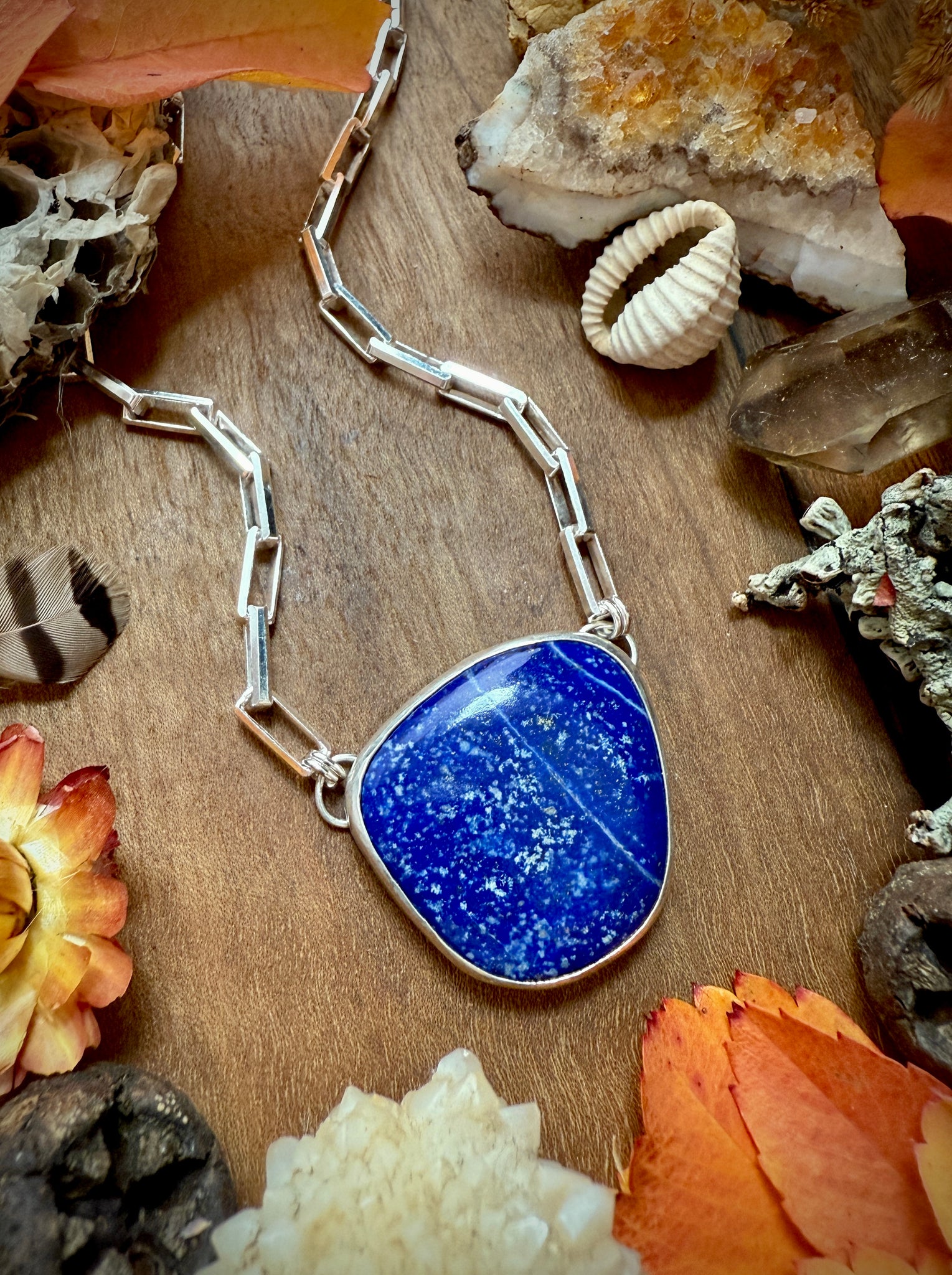 Lapis Chunky Necklace