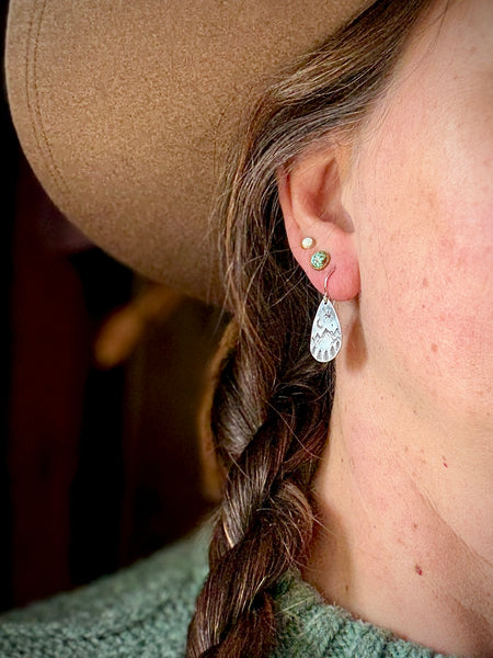 Starry Night Stamped Earrings
