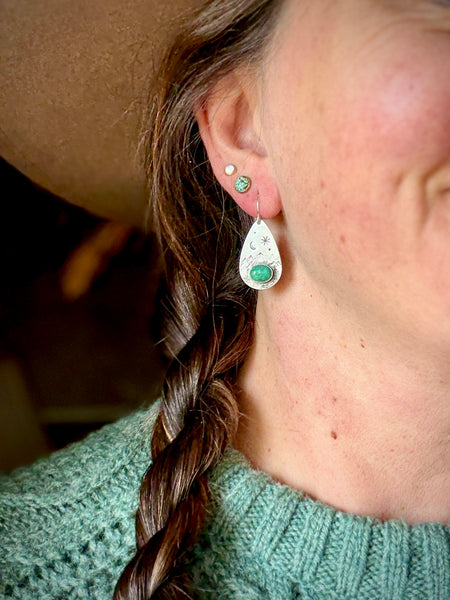 Starry Night Stamped Earrings