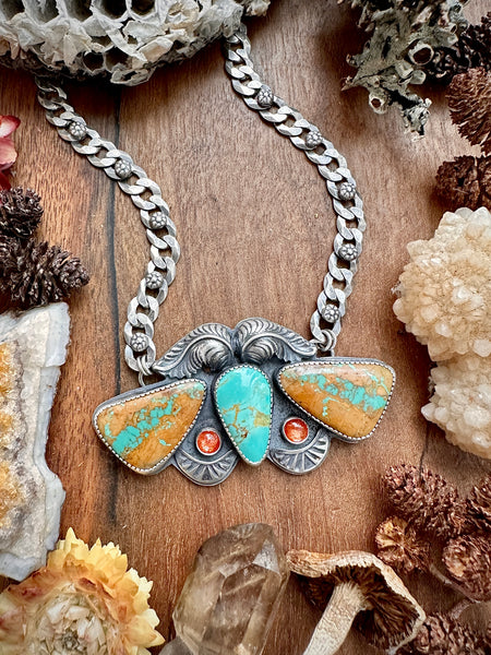 Western Sunset Moth Necklace
