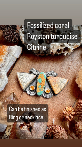 Royston Moth (ring or necklace)