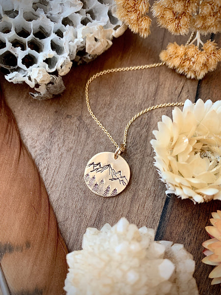 Mountain Coin Necklace