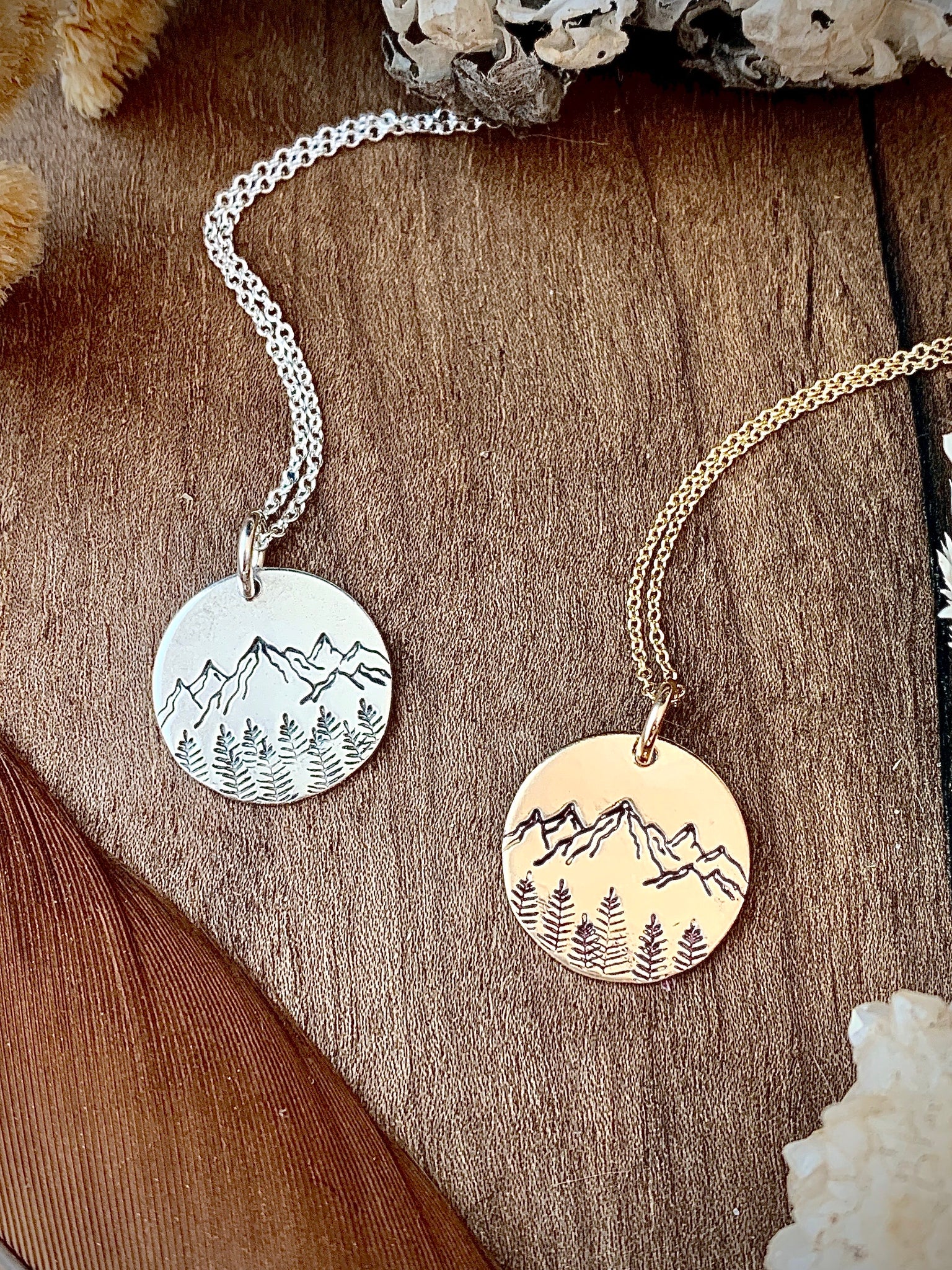 Mountain Coin Necklace
