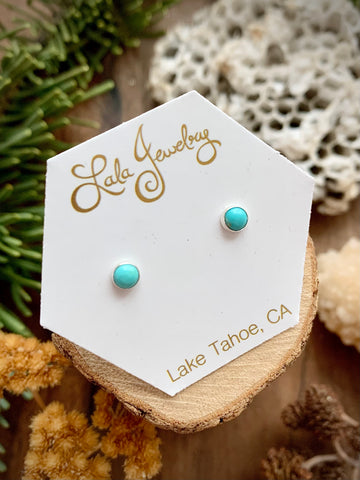 Sterling Silver & Turquoise Post Earrings
