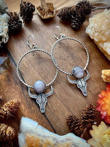 Cow Skull Earrings